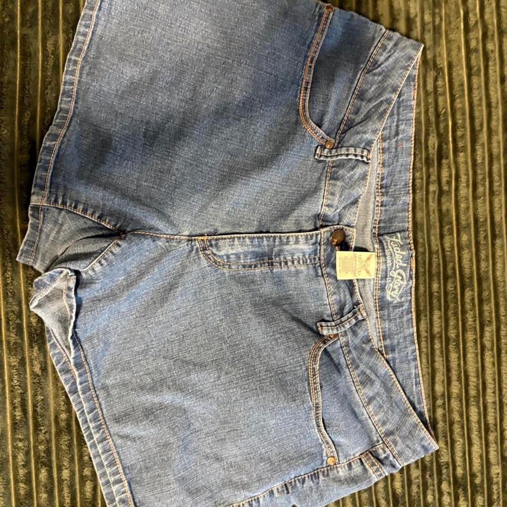 Faded-glory Women's Blue and Navy Shorts